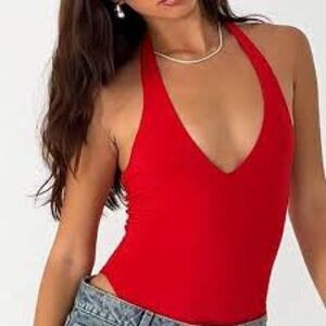 Women’s  Red One Piece Bodysuit